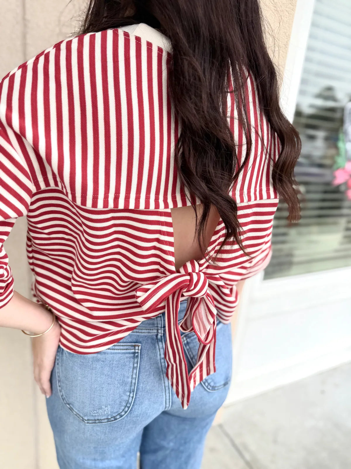 Red stripe shirt