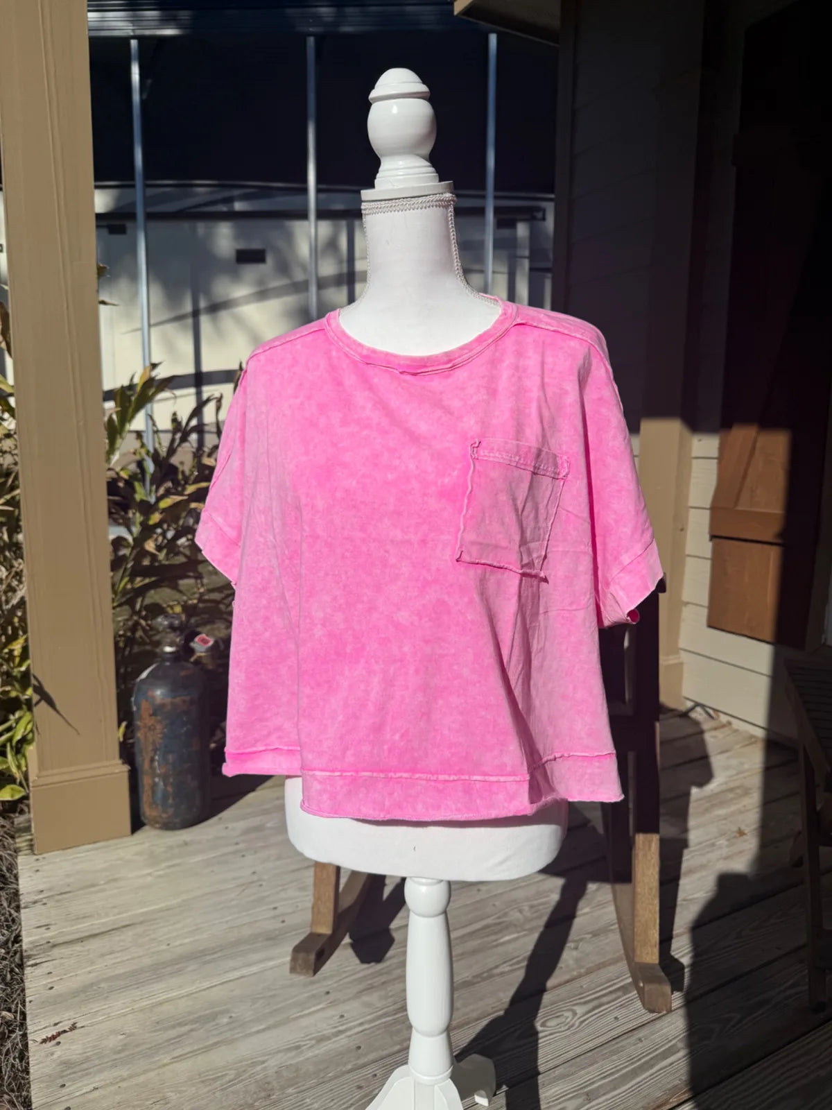 Pink Crop shirt